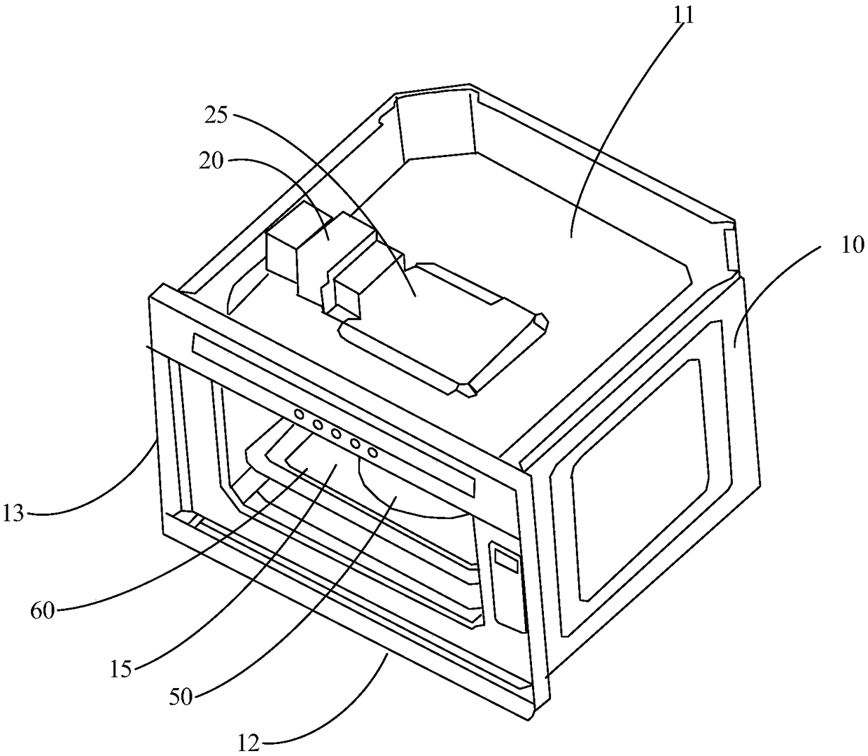 Microwave, steam and baking integrated machine