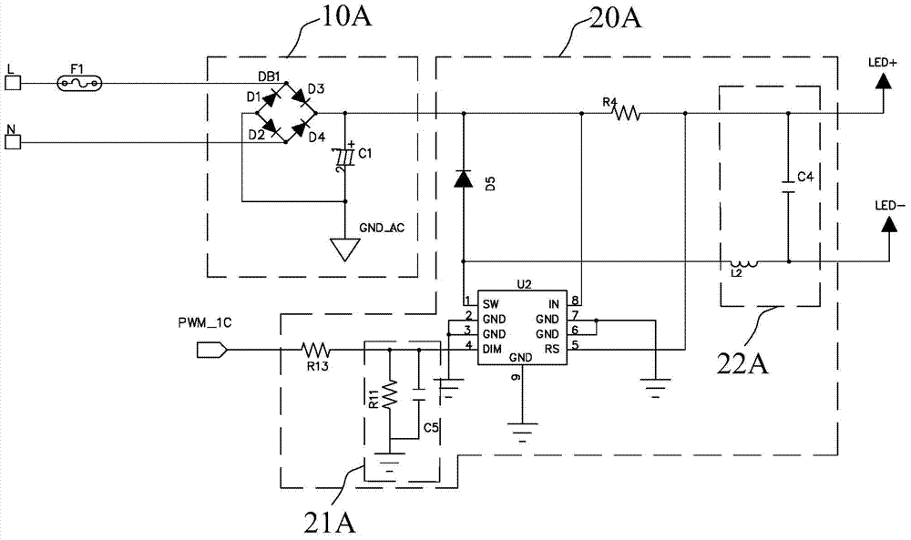 LED lamp with light and color capable of being adjusted