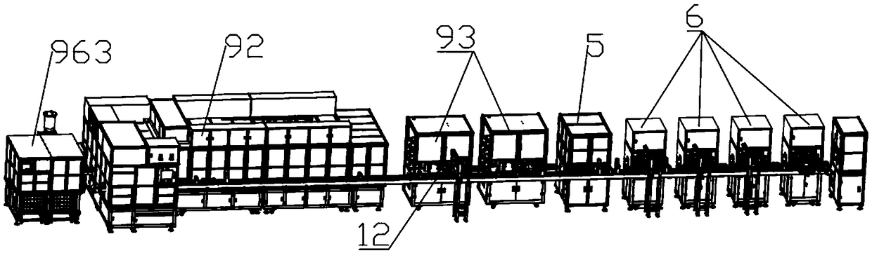 Automatic production line for lithium battery