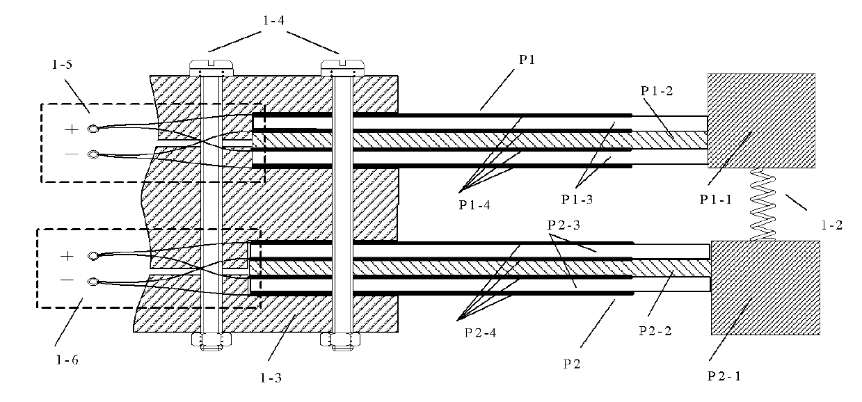 Ambient vibration energy collecting device based on two-DOF (Degree of Freedom) piezoelectric vibrator