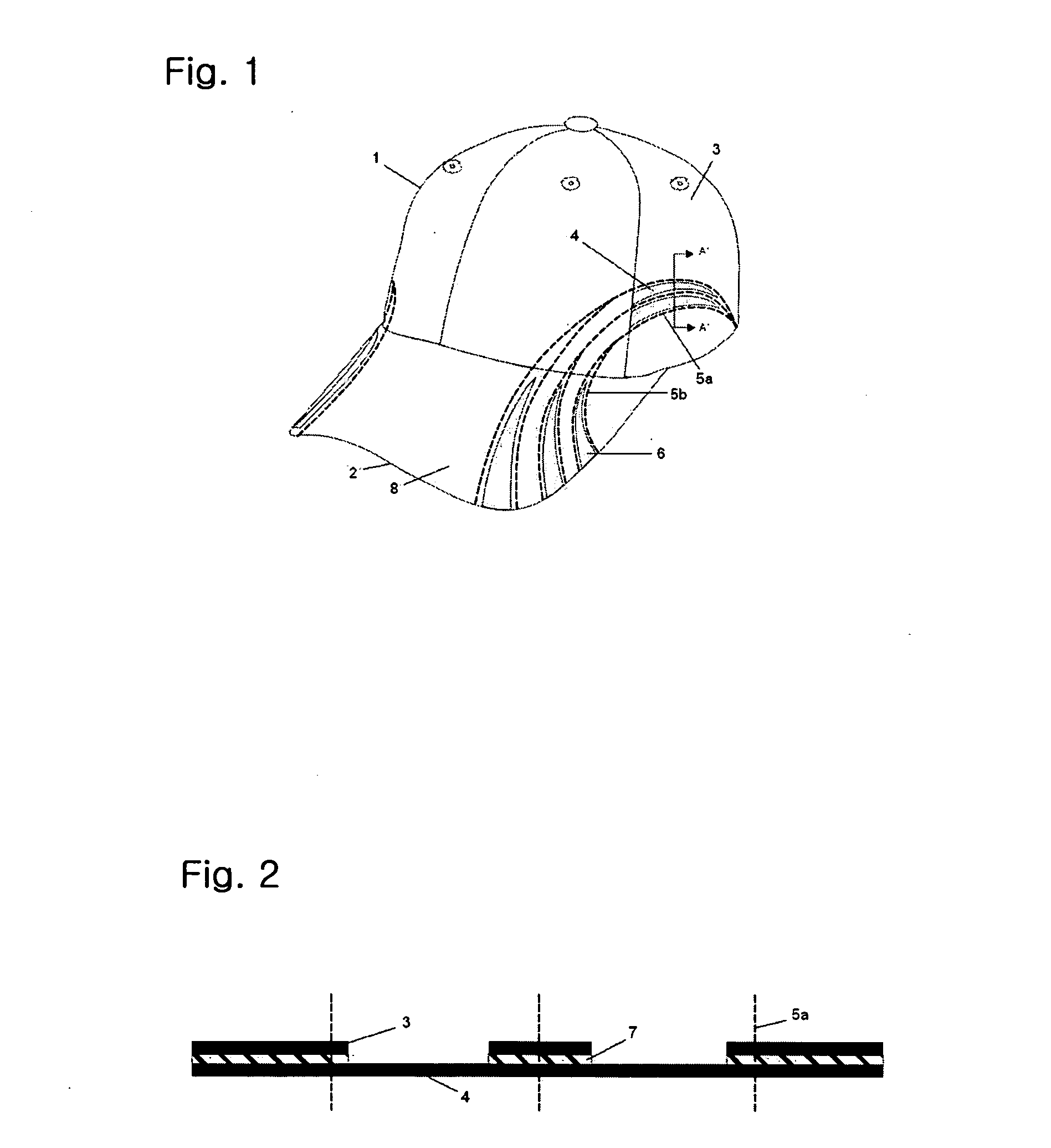 Headwear with panels coupled by adhesion and sewing