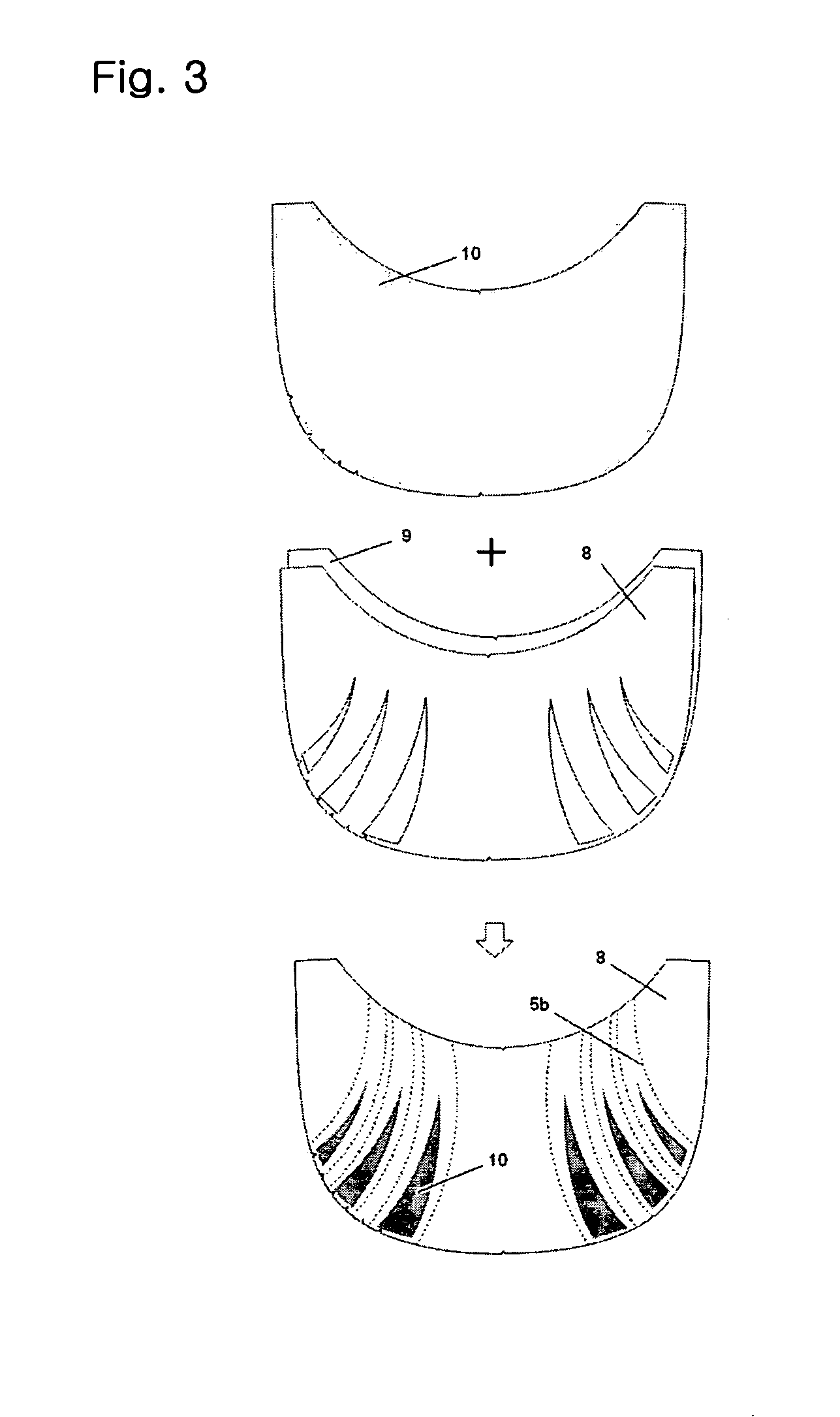 Headwear with panels coupled by adhesion and sewing