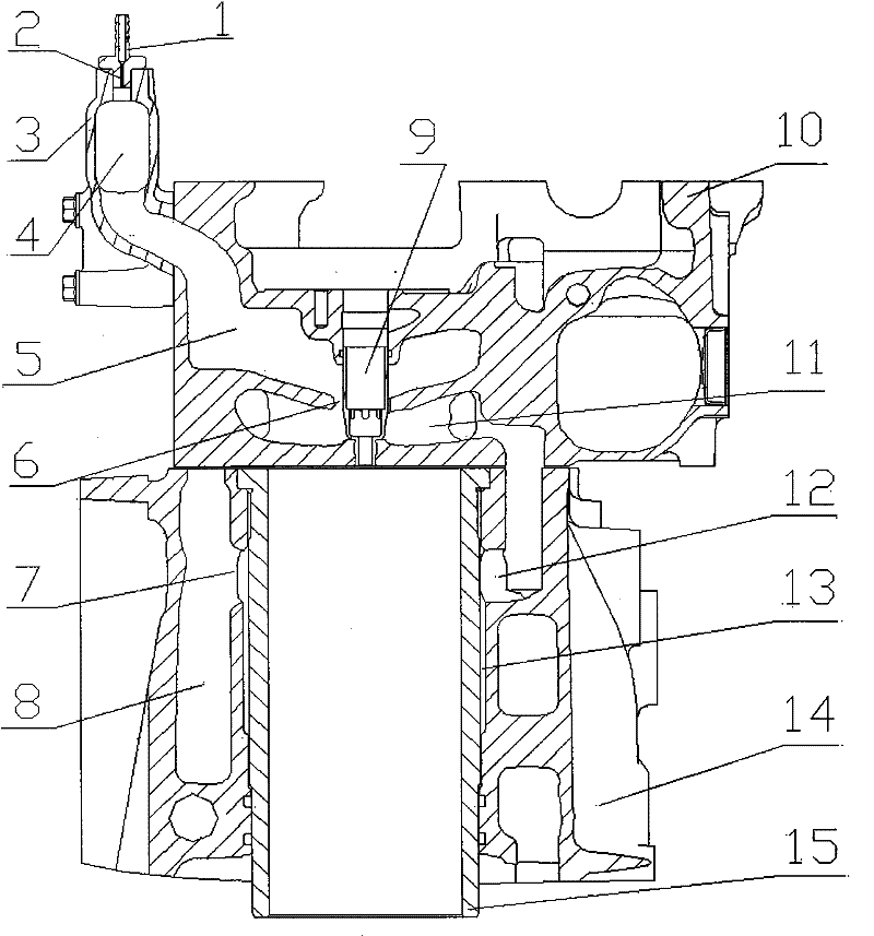 A kind of degassing method of diesel engine cooling system