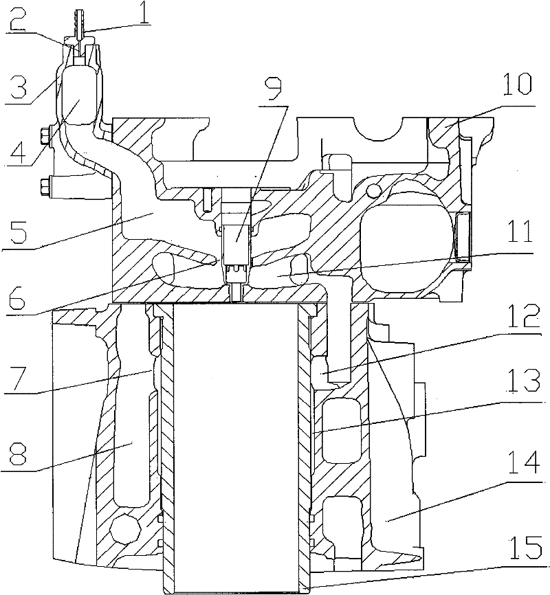 A kind of degassing method of diesel engine cooling system