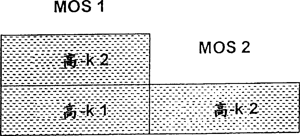 Semiconductor devices having different gate dielectrics and methods for manufacturing the same