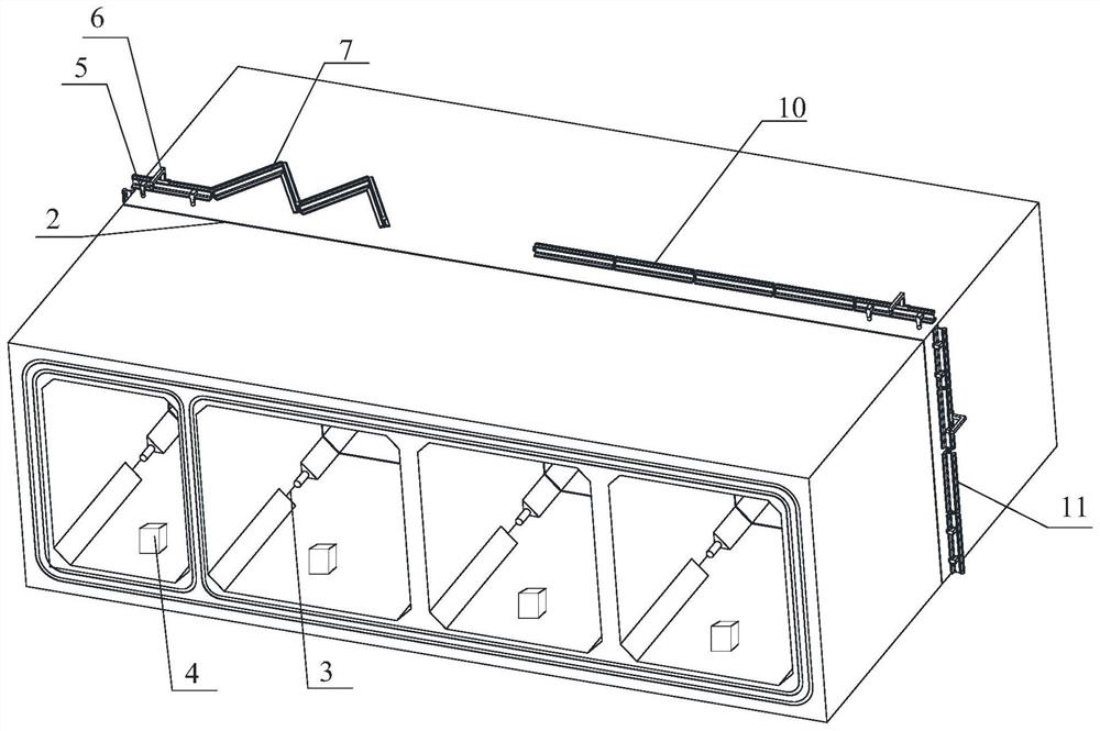 Prefabricated pipe gallery assembling system