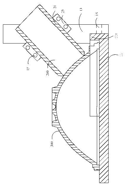 Cone film thickness testing device and manufacture method thereof