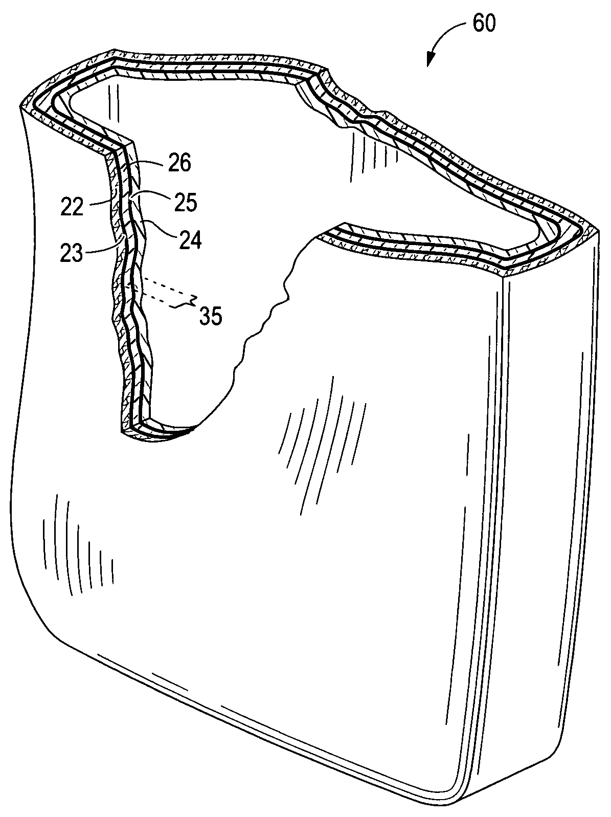 Tear resistant bag for consumables