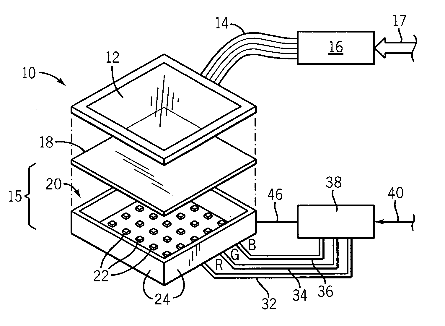 Solid-state, color-balanced backlight with wide illumination range