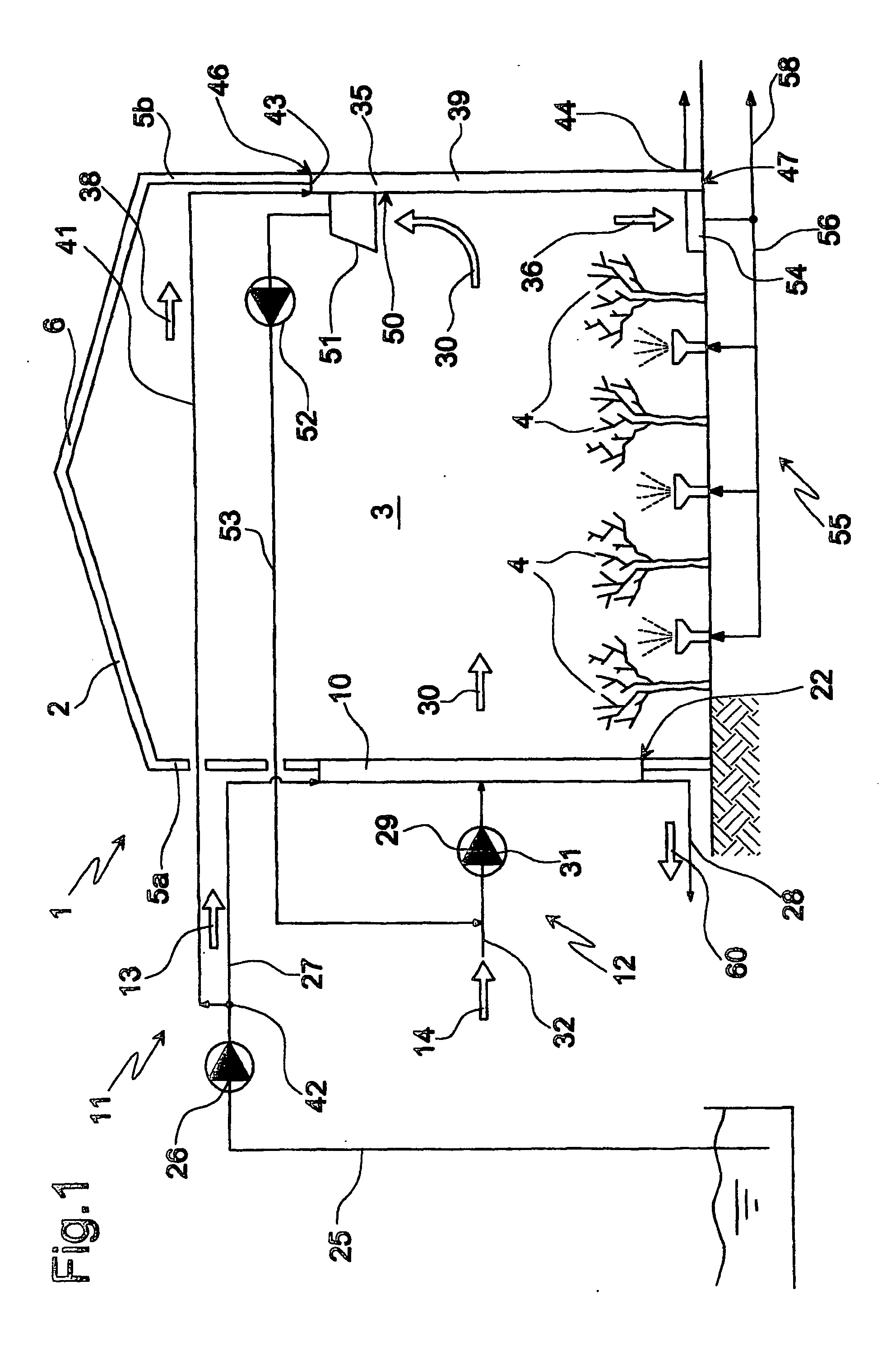 Greenhouse and method of cultivation under glass