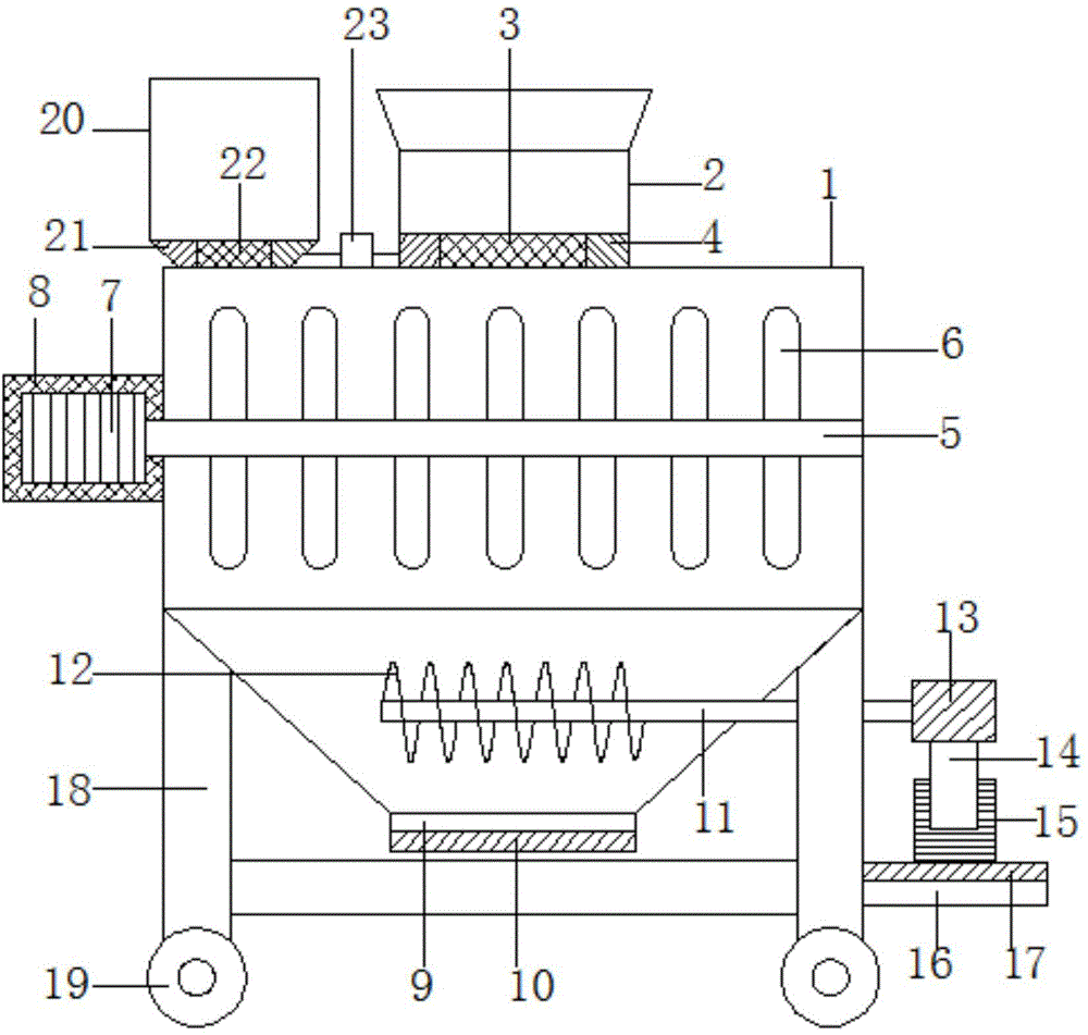 Quantitative mixer for producing ceramics