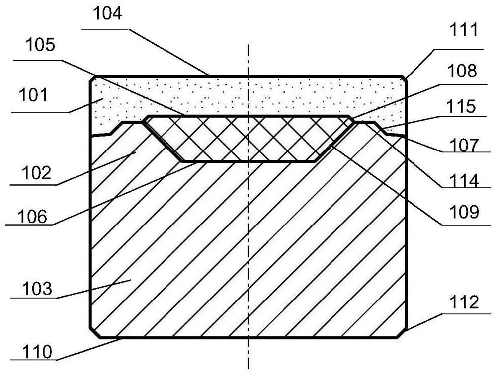 High impact toughness polycrystalline diamond carbide composite sheet and manufacturing method thereof