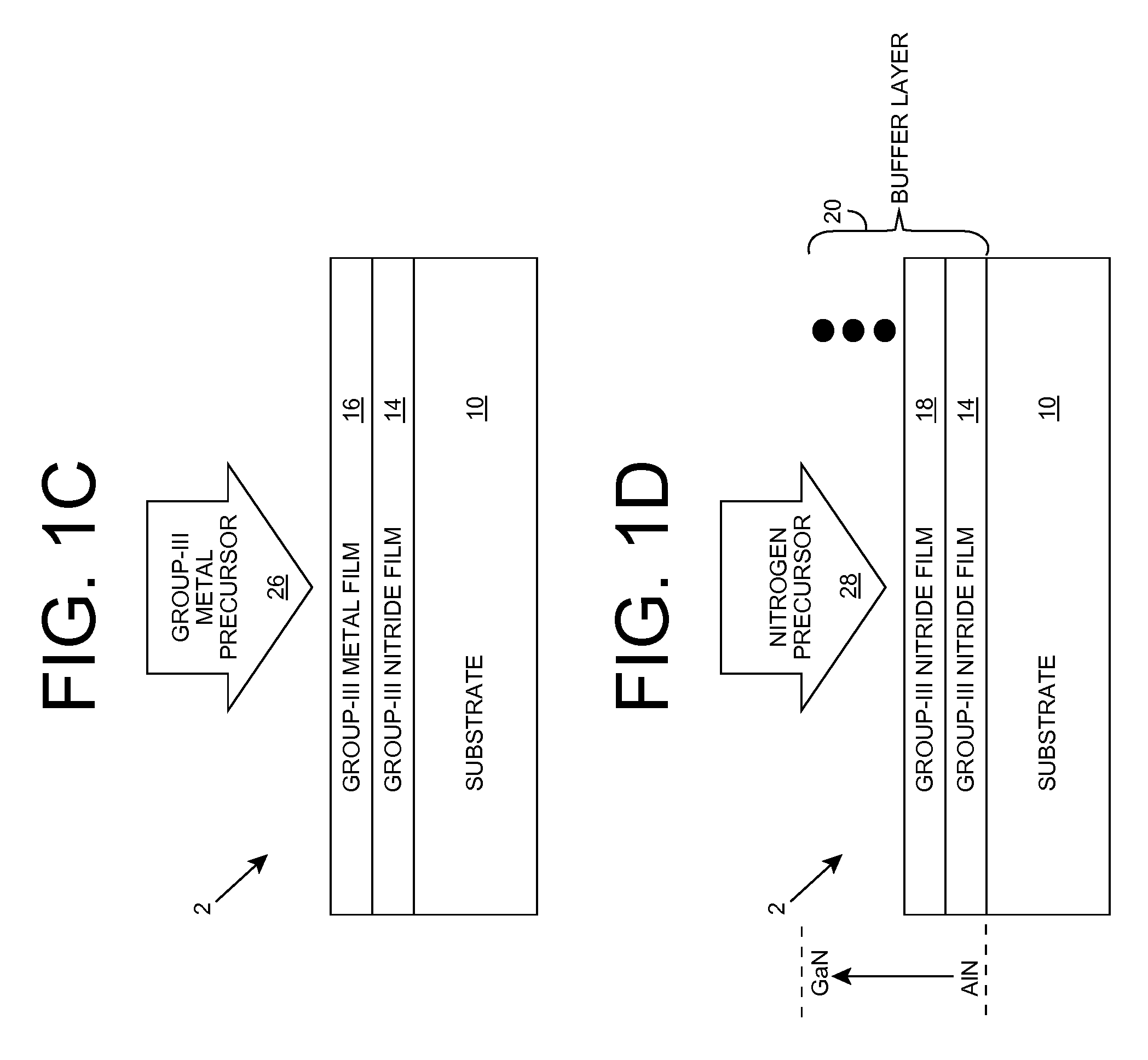 Layer Growth Using Metal Film and/or Islands