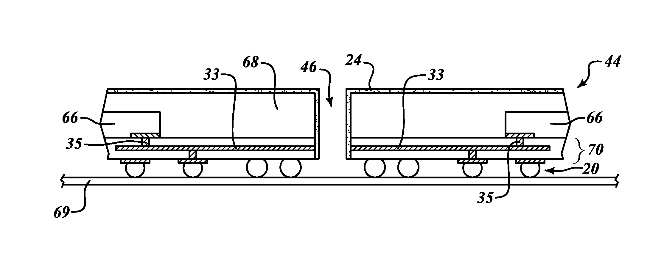 Electromagnetic interference shielding on semiconductor devices