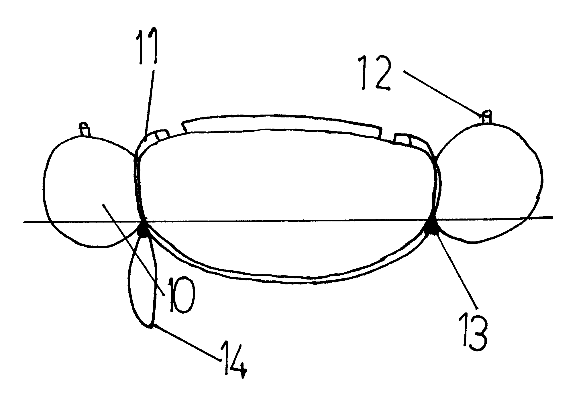 Canoe and kayak mid-point sponsons safety