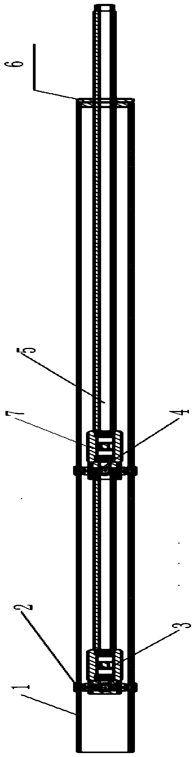 Grouting device, equipment and method for sounding pipe in water-rich stratum of cast-in-place pile