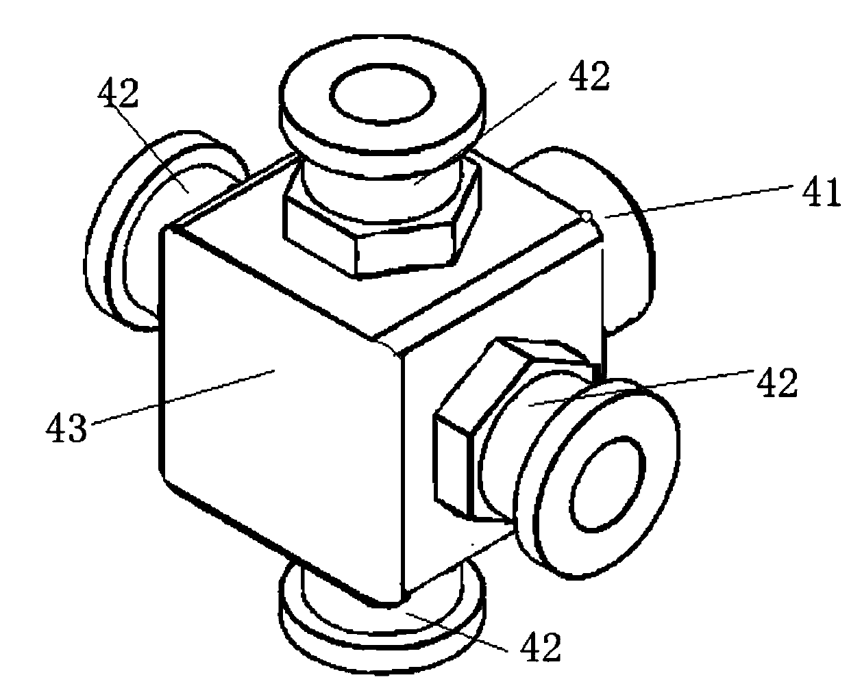 Grouting device, equipment and method for sounding pipe in water-rich stratum of cast-in-place pile