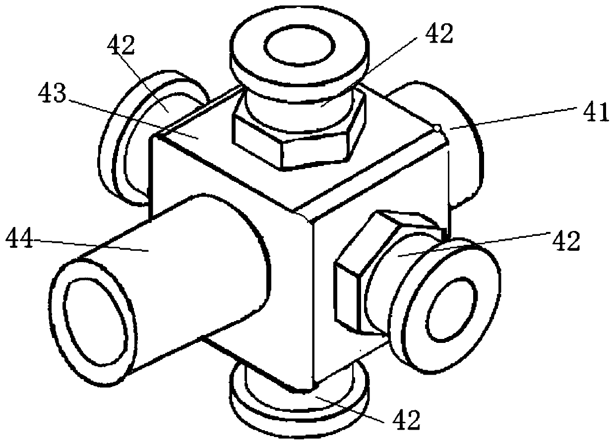 Grouting device, equipment and method for sounding pipe in water-rich stratum of cast-in-place pile