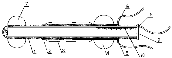 Auxiliary device used for cervical dilatation