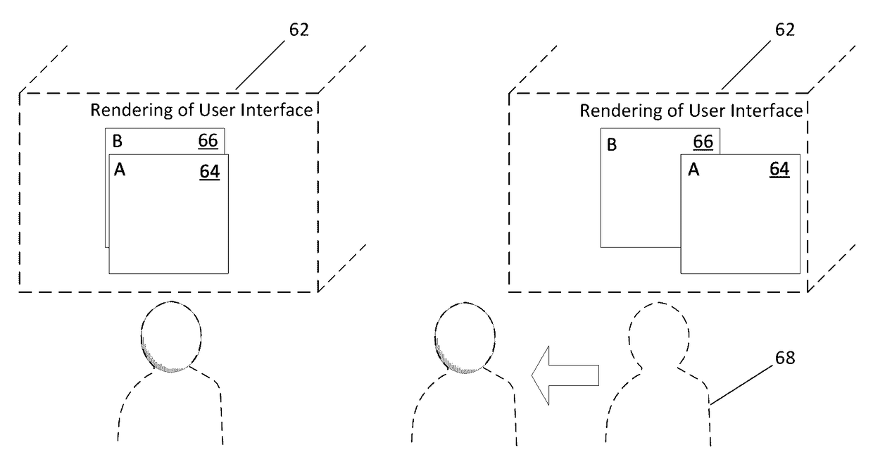 Systems and methods for gesture based interaction with viewpoint dependent user interfaces