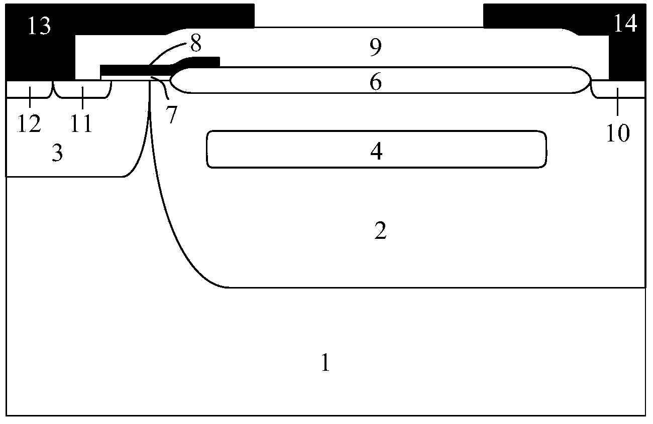 Laterally high-voltage MOSFET and manufacturing method thereof