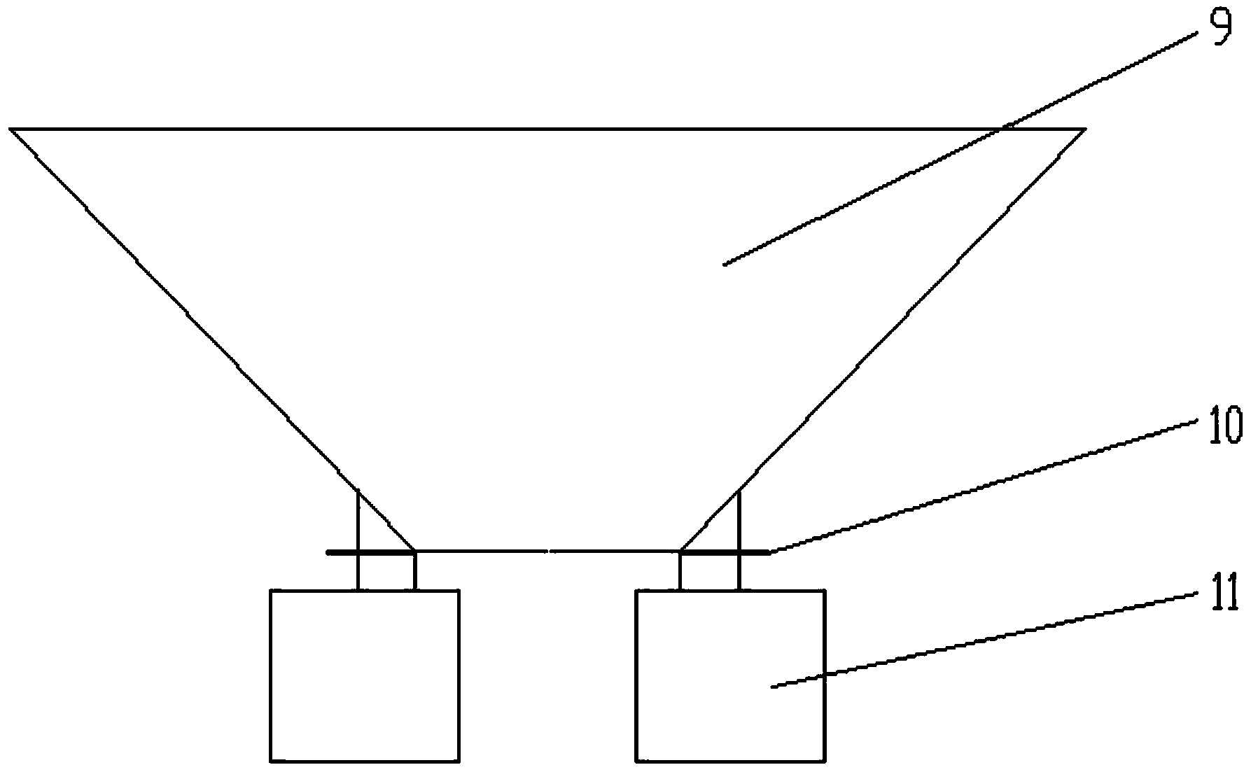 Production line for producing sand