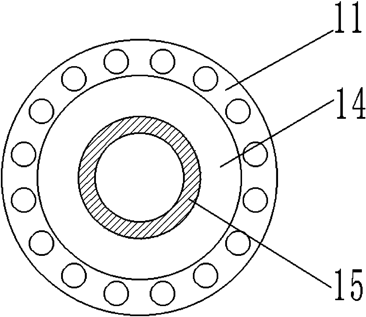 Rotary derusting and cleaning device for pipeline for construction site