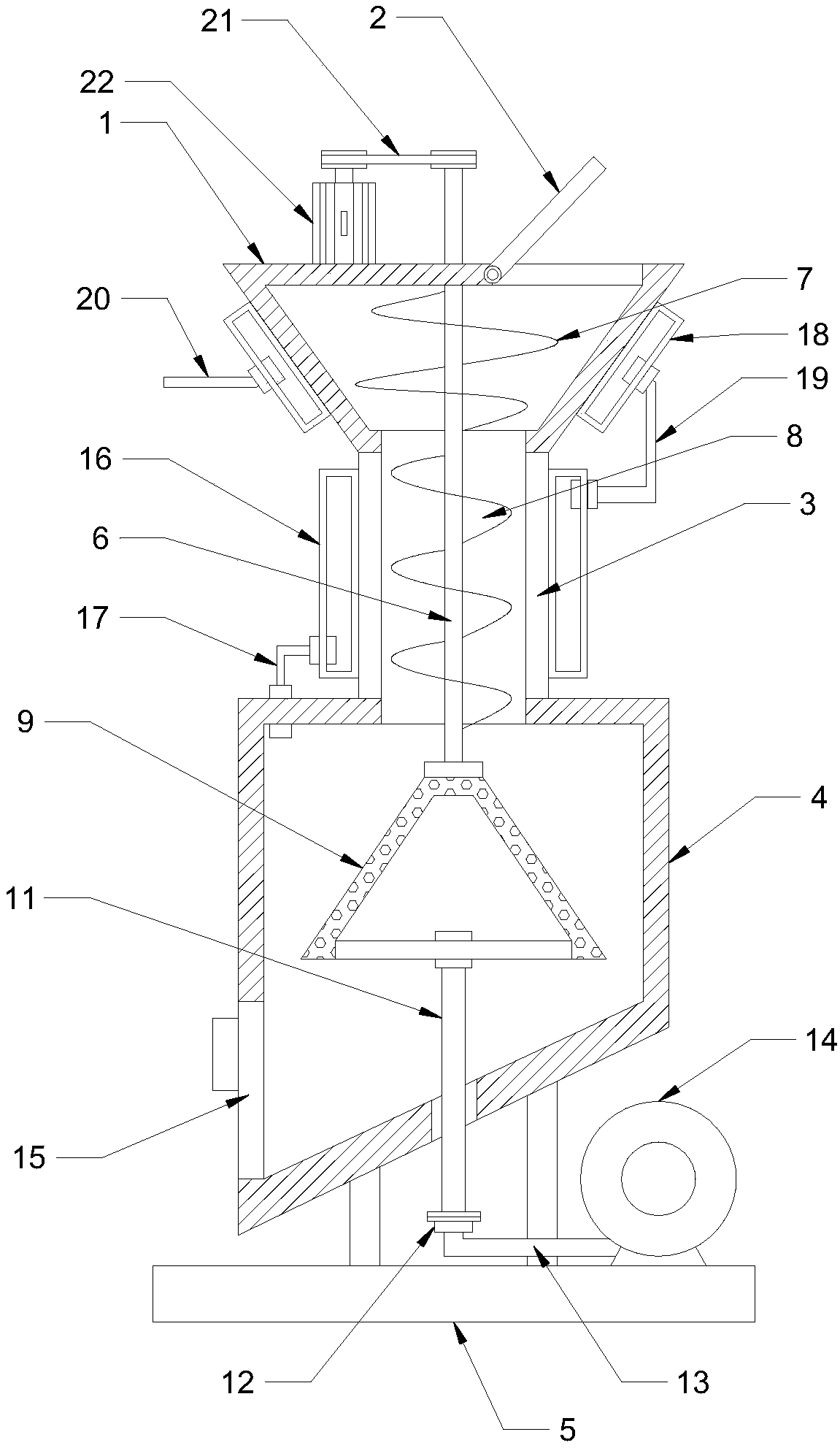 Energy-saving feed particle drying equipment