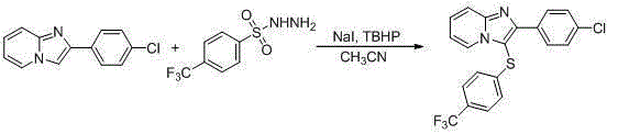 Preparing method for C-3 position sulfoimidazo[1,2-a] pyridine compound