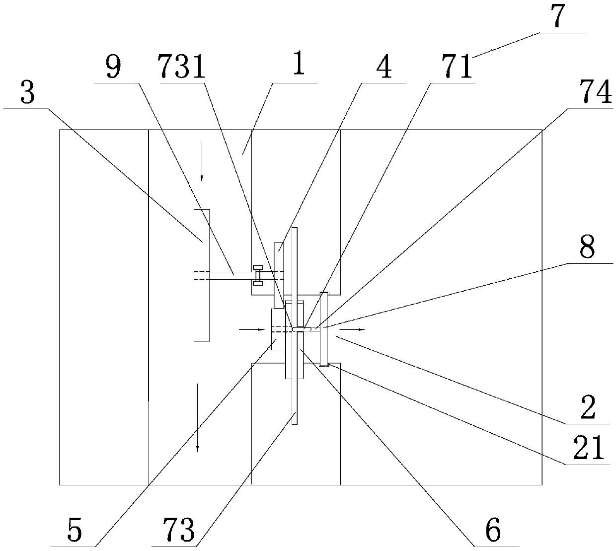 Channel intermittent water supplying device