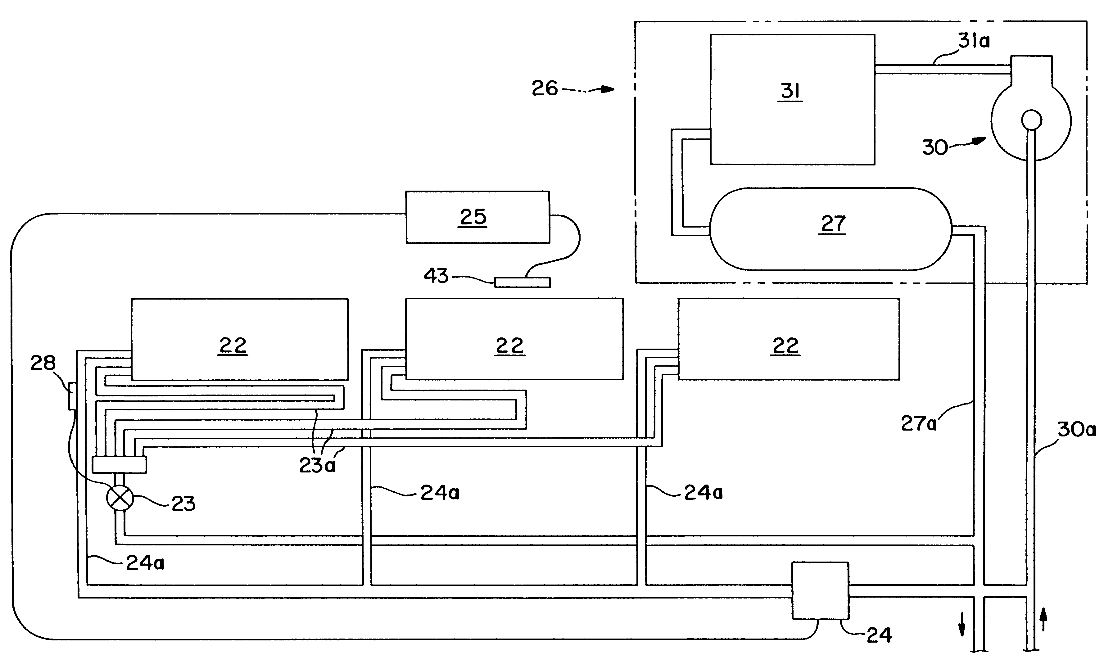 Refrigerated merchandiser with modular evaporator coils and EEPR control