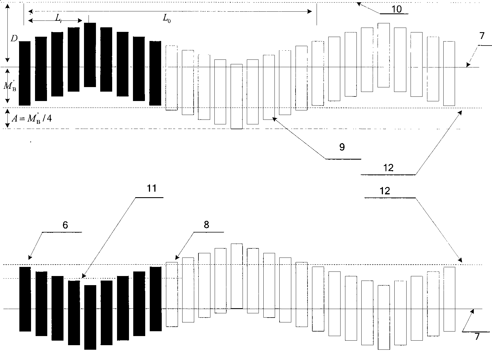 Medium plate laminar cooling chain edge part shading device control method