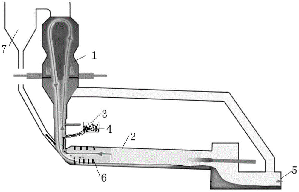 A process for calcining phase-separated clinker with externally cast high-calcium granular slag