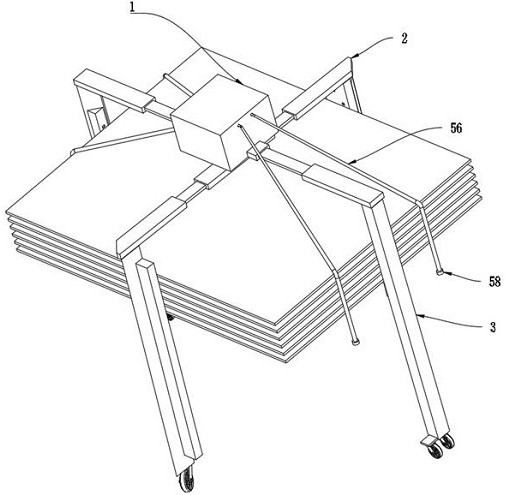 Retractable glass lifting, placing and transporting device