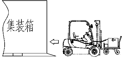 Portable power source device for forklift