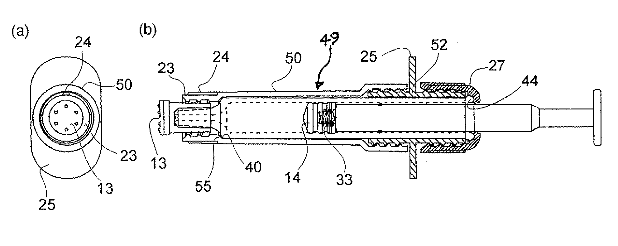 Syringe holder and injection device