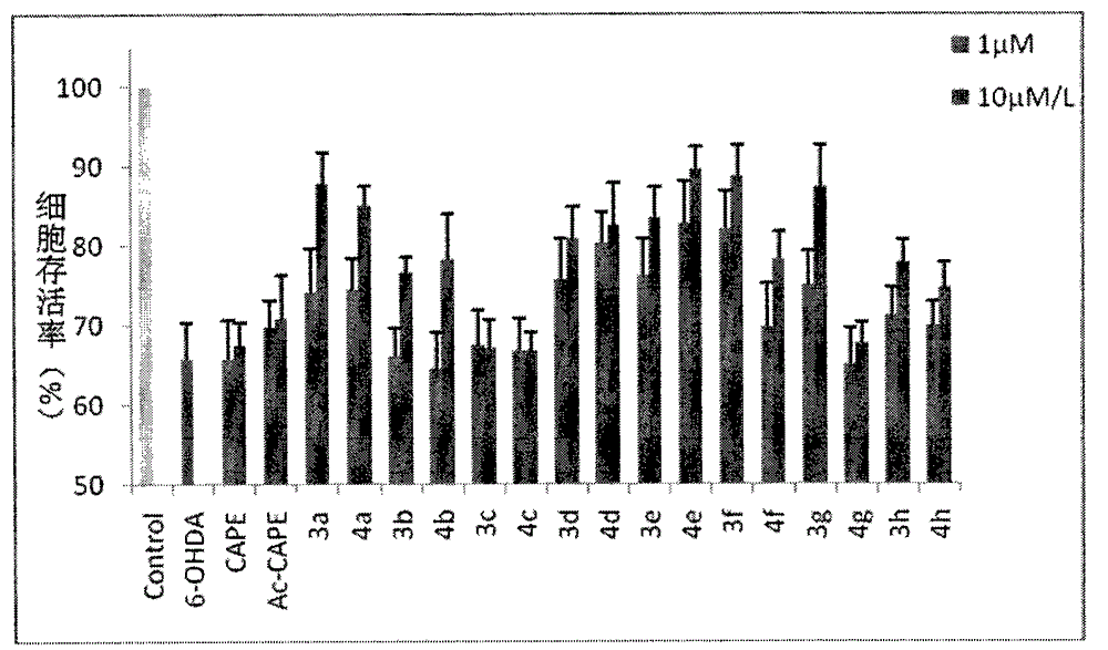 Preparation method of E-3,4-dihydroxyphenylvinyl sulfoxide and application of E-3,4-dihydroxyphenylvinyl sulfoxide as nerve protection drug