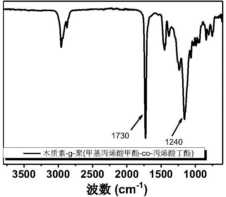 Lignin-based starlike thermoplastic elastomer and preparation method thereof