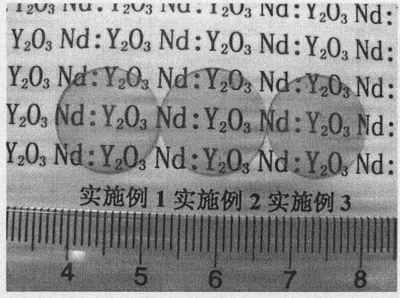 Preparation method of transparent yttria ceramic