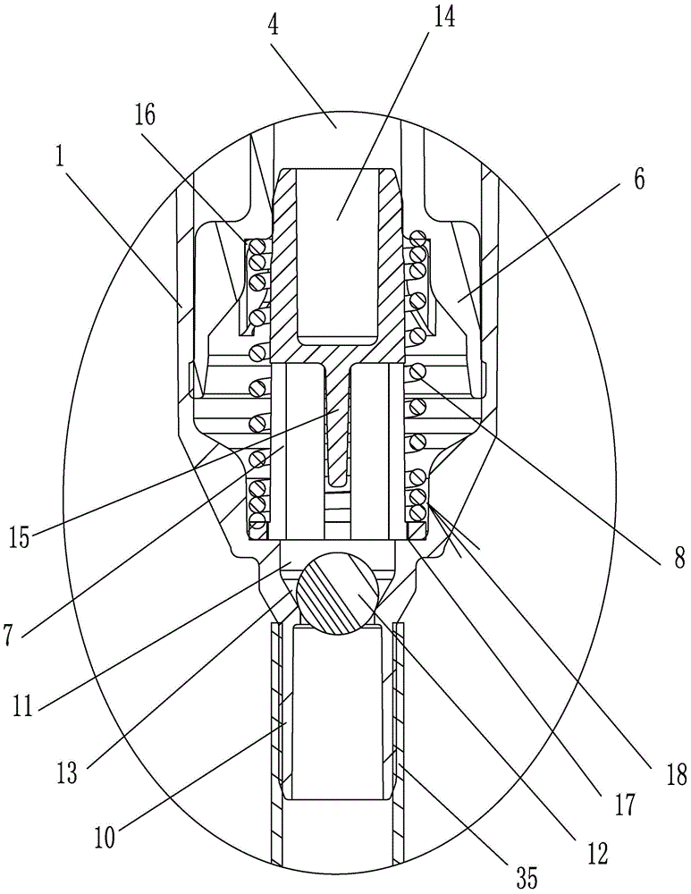 Structure simplified-type emulsion pump