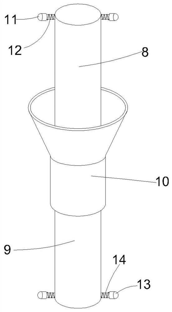 Fabricated hollow outer wall structure and mounting method