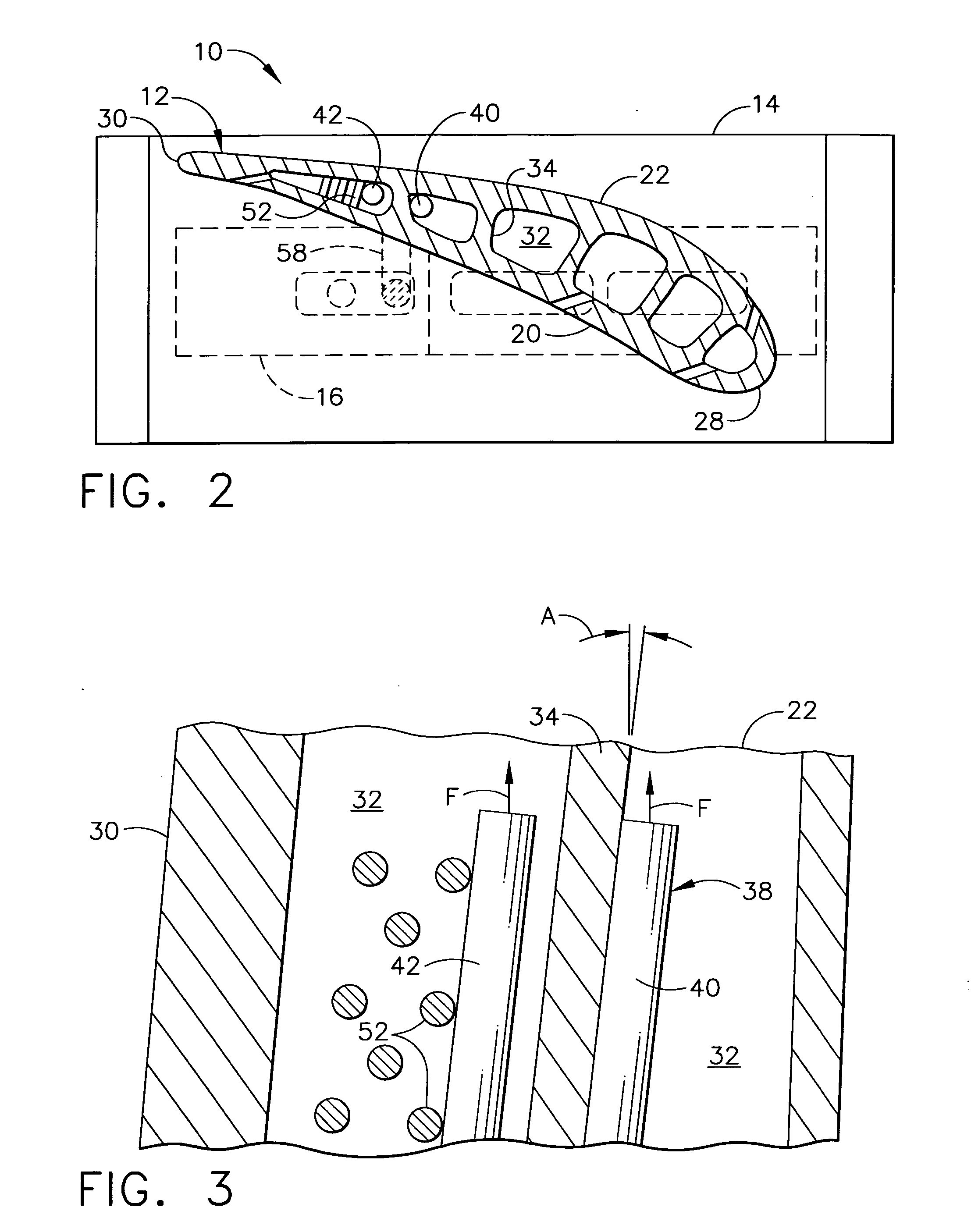 Bipedal damper turbine blade