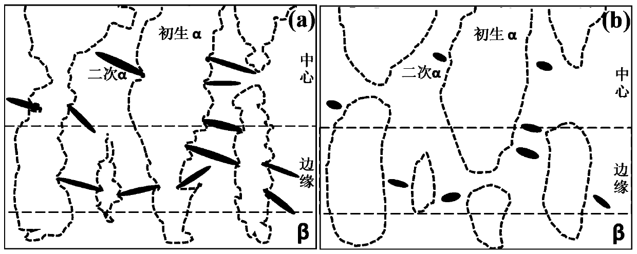 Experiment method for adjusting local sate of titanium alloy Alpha/Beta phase interface