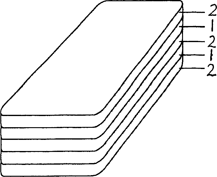 Mixed silk quilt wadding and its producing method