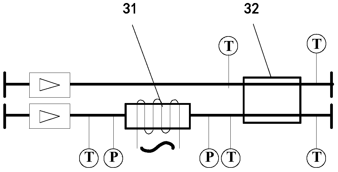 A performance testing device for molten salt heat exchange/heat storage equipment