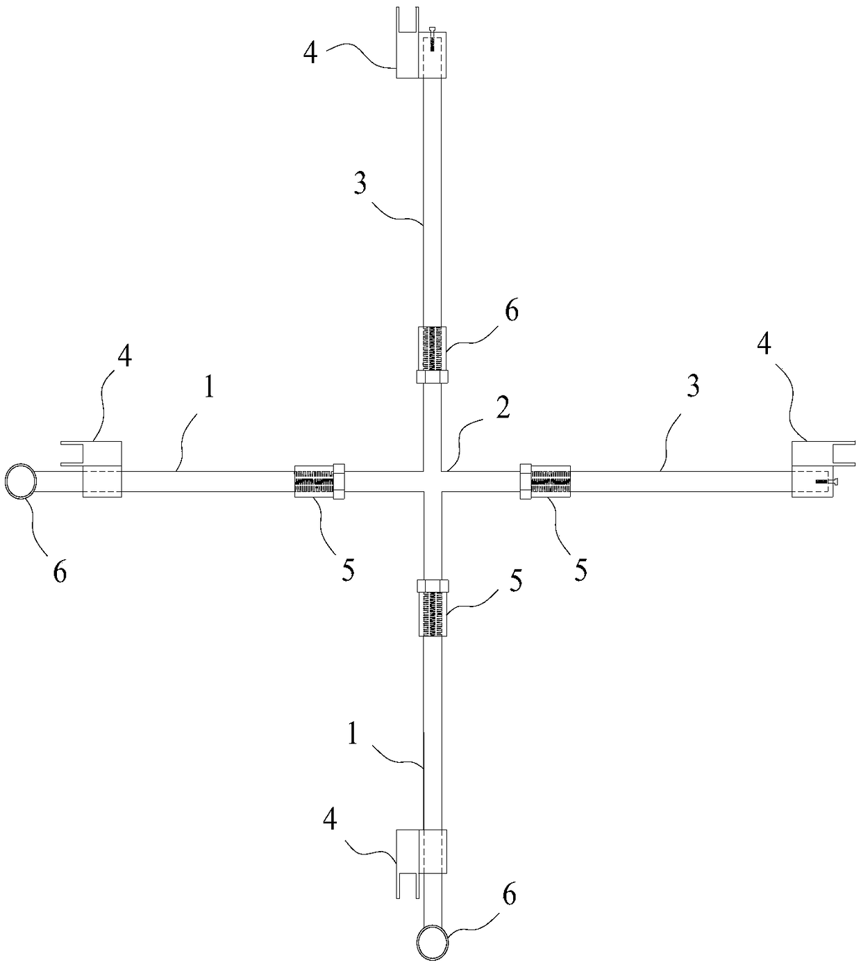 Supporting part of reinforcement cage and application method thereof