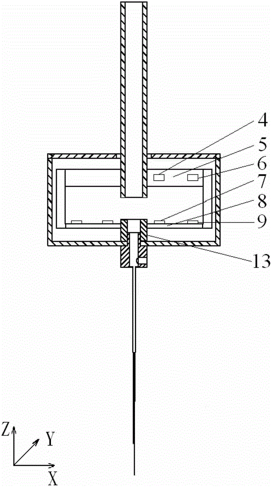 Acupuncture needle capable of measuring six-component micro-force of traditional Chinese medicine acupuncture manipulation