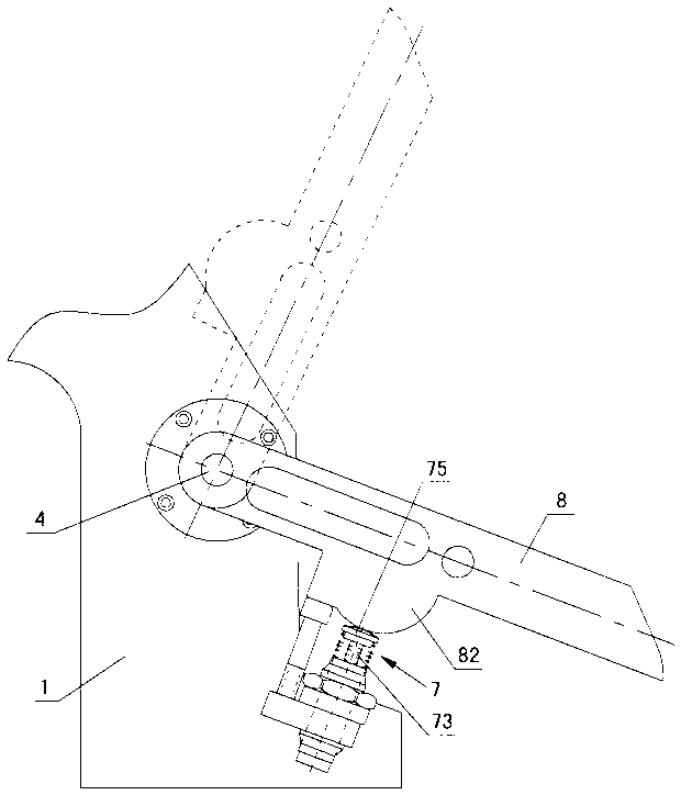 Improved impact head for shock absorber of aluminum die casting spraying machine