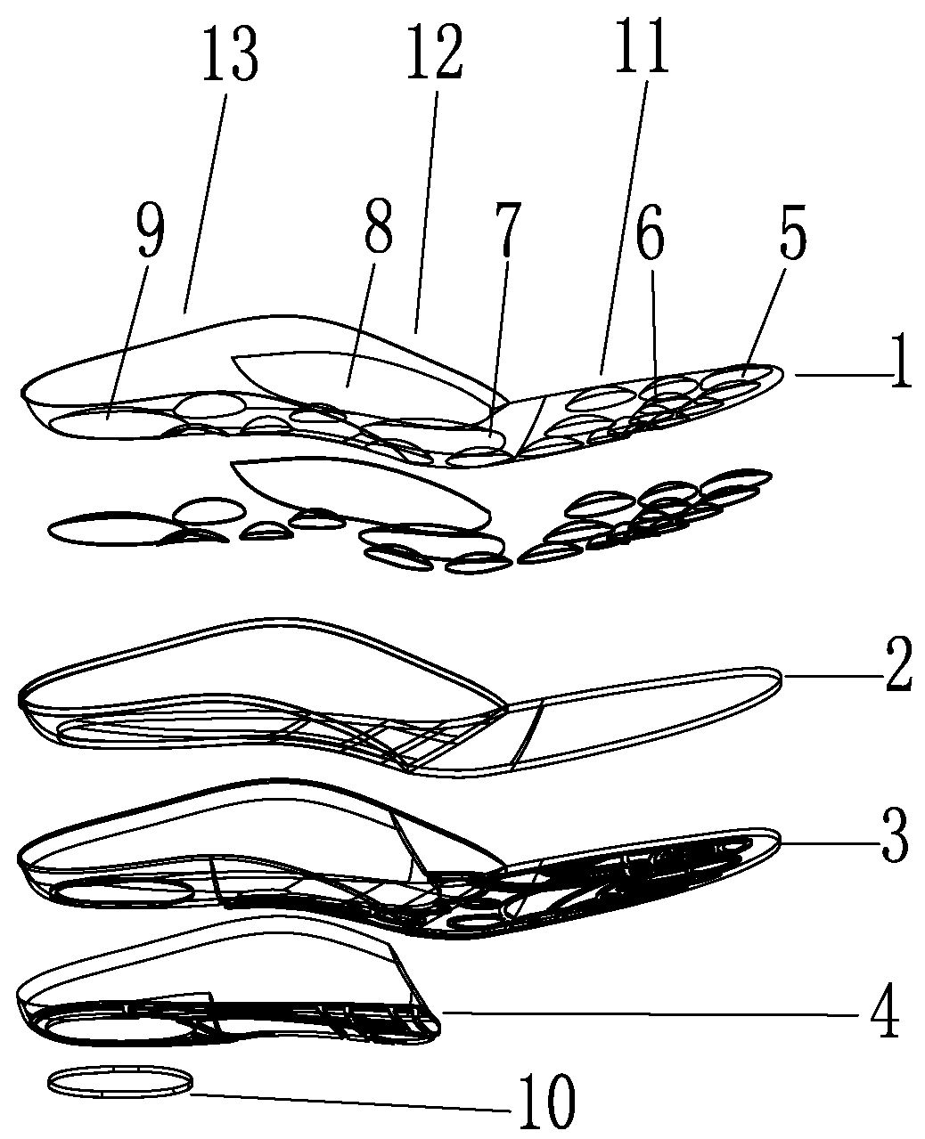 Professional insole for riding