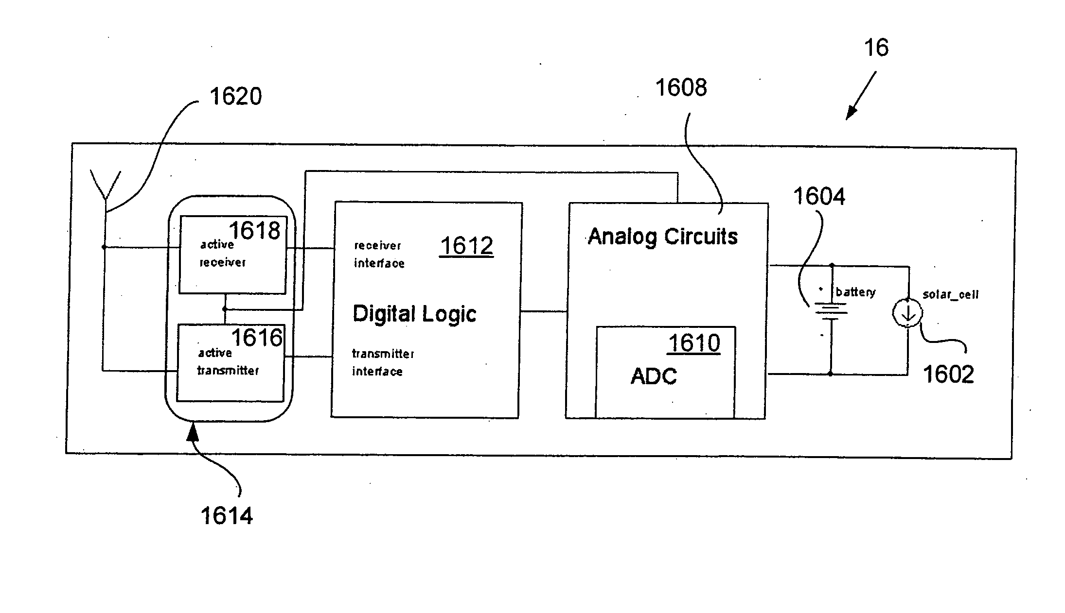 Active backscatter wireless display terminal